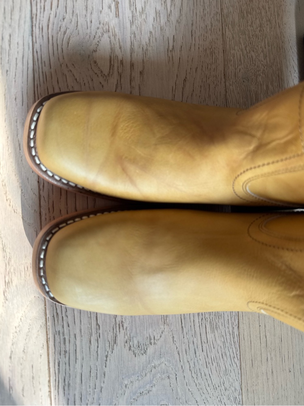 NEW FRYE Campus 14L Boots in Banana Sz: 9 Genuine Leather Tall Boots $498 - Picture 7 of 16